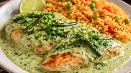 Pechugas de pollo a la poblana