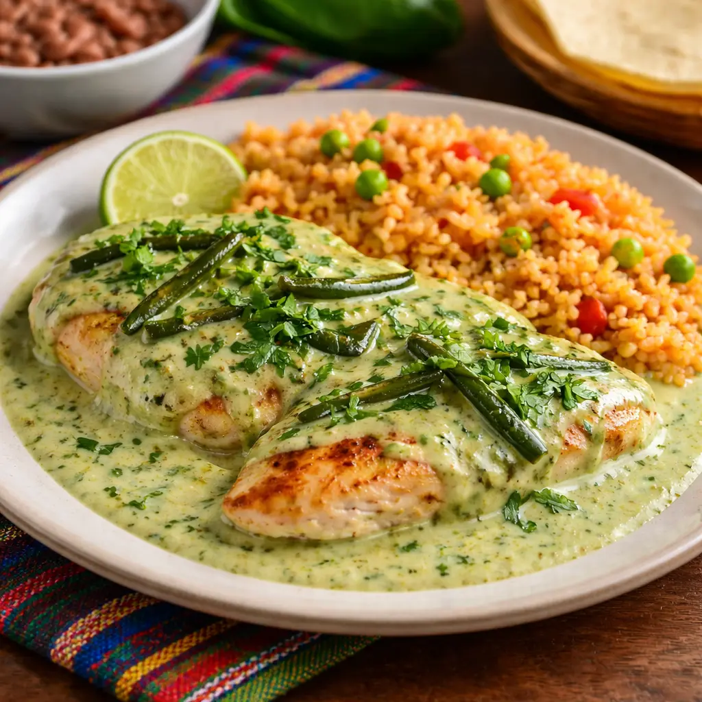 Pechugas de pollo a la poblana